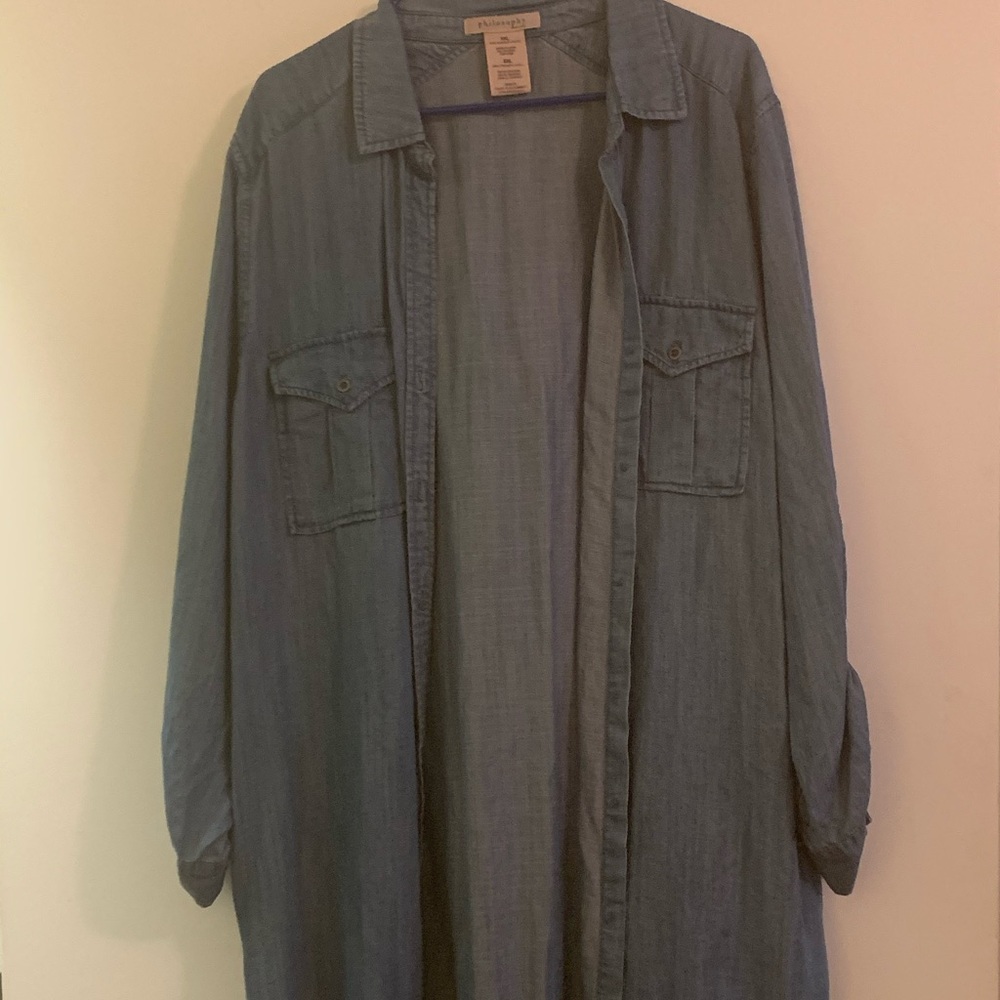 Denim Button Down Dress
